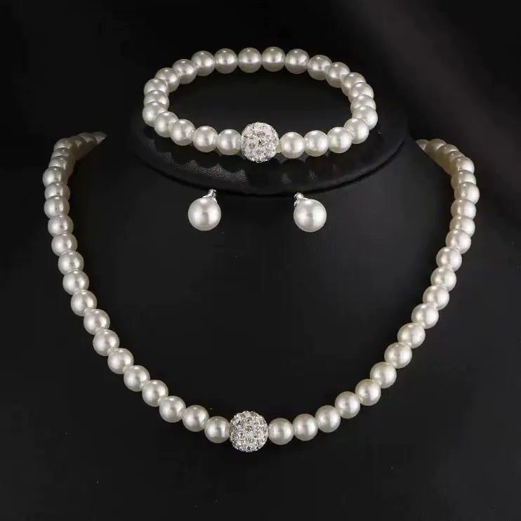 Conjunto Collar Perlas