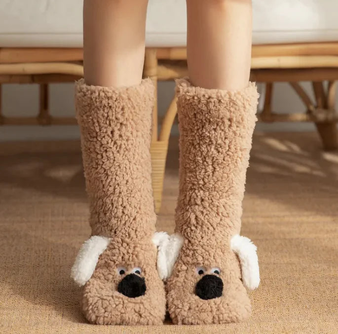 Calcetines Peluche Mujer - Calcetines Antideslizantes Invierno