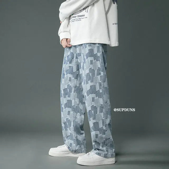 Pantalón Vaquero Holgado Pierna Recta - Hombre