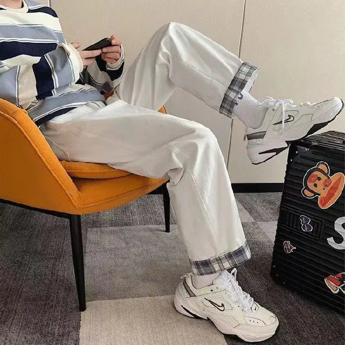 Pantalón Cargo Tiro Alto Mezclilla - Mujer