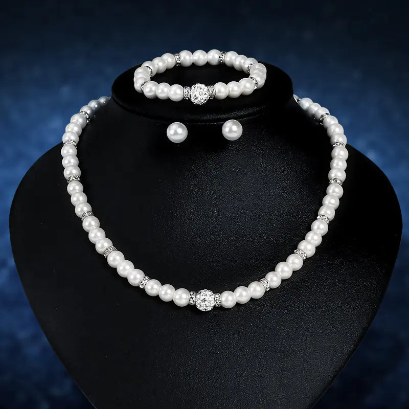 Conjunto Collar Perlas