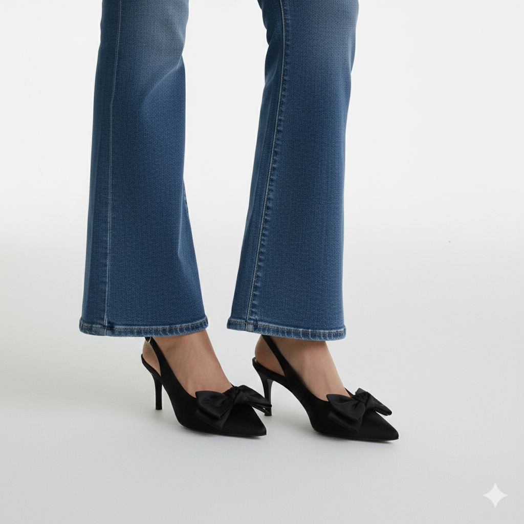 Tacon Punta Fina Moño - Mujer