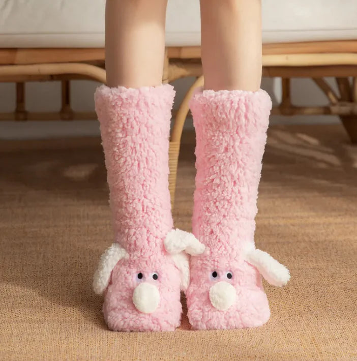 Calcetines Peluche Mujer - Calcetines Antideslizantes Invierno